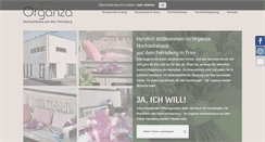 Desktop Screenshot of organza.de
